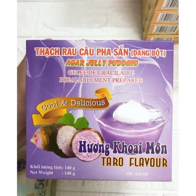 Thạch rau câu pha sẵn KONNYAKU (Dạng Bột) 140gr đủ vị