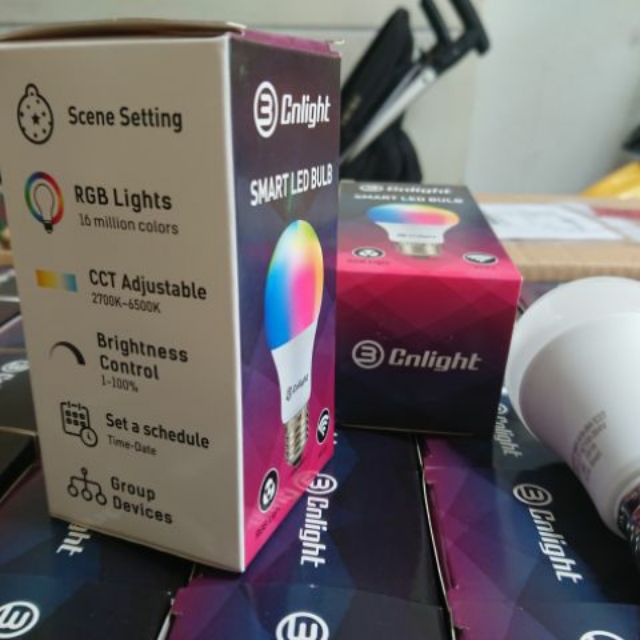 Bóng đèn LED 7 màu Wifi thông minh 9W Tuya RGB+CCT | BigBuy360 - bigbuy360.vn