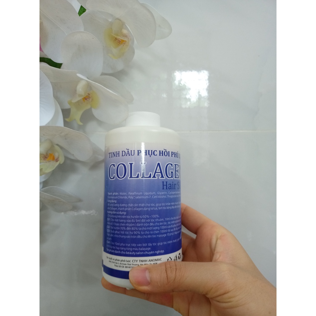 500ml Tinh dầu phục hồi phủ lụa Collagen hair sili