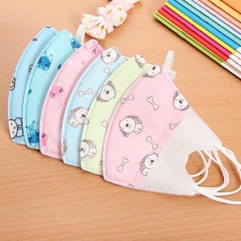 Sẵn hàng Khẩu Trang in hình xuất Nhật cho bé