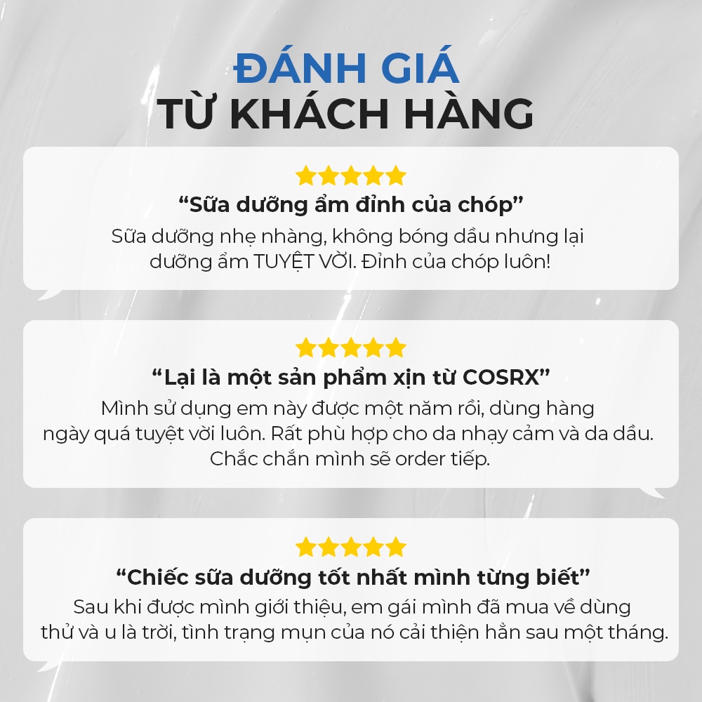 Lotion dưỡng ẩm COSRX chuyên sâu không chứa dầu dung tích 100ml