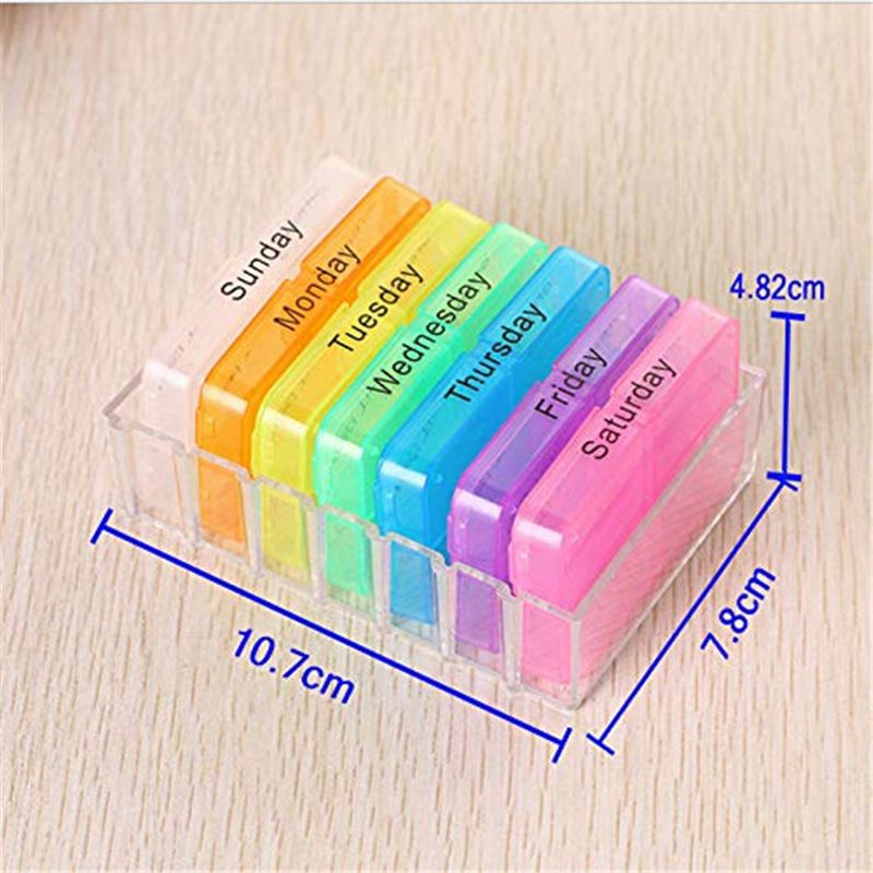 Hộp đựng 7 ngày có thể tháo rời (mỗi ngày 4 ngăn),,,