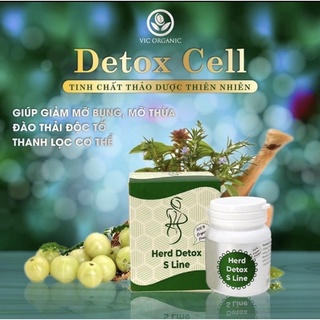 Chính Hãng  Giảm Mỡ Bụng Herd Detox SLine