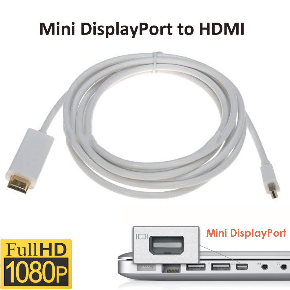 [Mã ELHACE giảm 4% đơn 300K] Cáp chuyển đổi Mini Displayport sang HDMI 1080p dài 1,8m