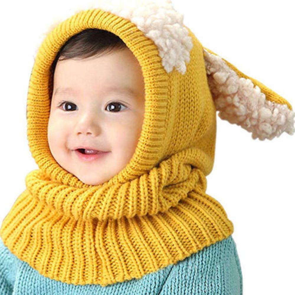 Mũ Trùm Đầu Giữ Ấm Mùa Đông Cho Bé
