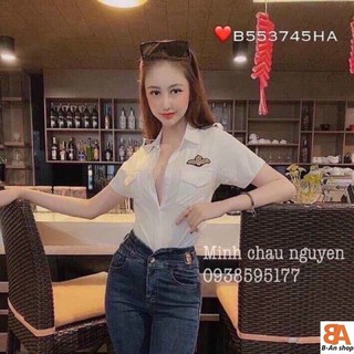 Áo sơ mi nữ kiểu phi công, chất Kate