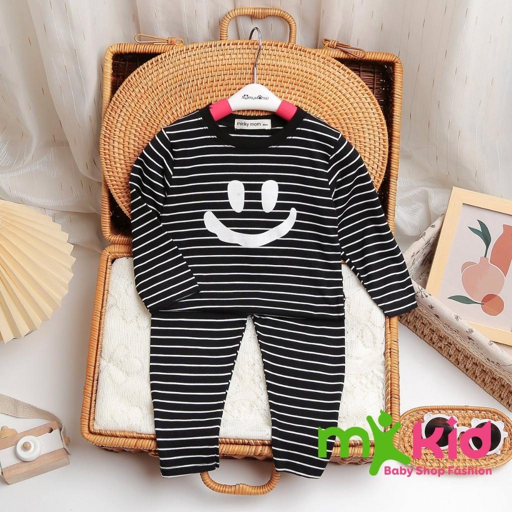 Bộ Thu Đông Dài Tay Cho Bé  Bộ Cotton Dài Tay Minky Mom Cho Bé Trai Bé Gái Với Các Họa Tiết Siêu Dễ Thương