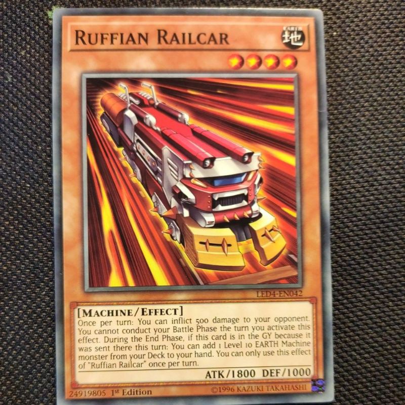 Thẻ bài Yugioh: Ruffian Railcar - LED4-EN042