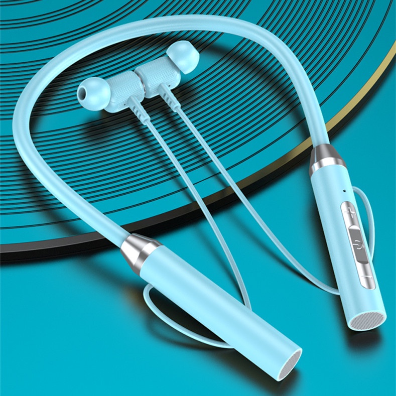 Tai nghe Bluetooth thể thao đeo cổ nhét tai BT63 bluetooth 5.0 thời trang mới 2022 ,Bluetooth Không Dây Chống Ồn Tích Hợp Micro Tiện
