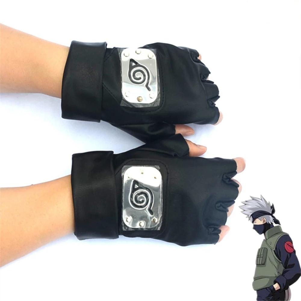 Găng Tay Da PU Hở Ngón Hóa Trang Nhân Vật Hatake Kakashi Trong Naruto