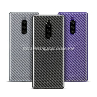 Tấm dán vân Carbon 3D mặt lưng cho Sony Xperia XZ4, XZ3, XZ2, XZ1, XZs, XZ, XZ Premium, XZ2 Premium, Z5 Premium