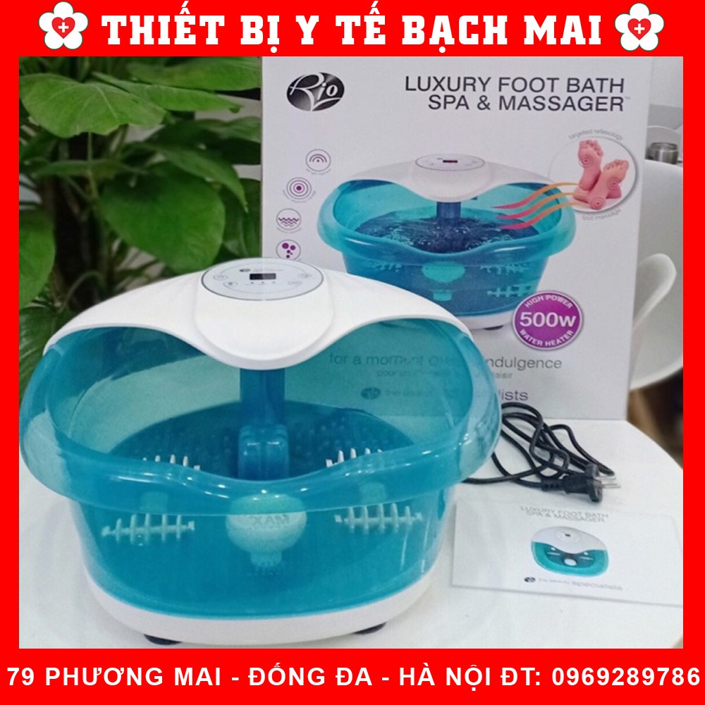 Bồn Ngâm Chân Massage Rio FTBH5 [Nhập  Khẩu Anh Quốc + 02 Thảo Dược Ngâm Chân]