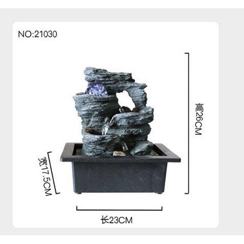 Thác phong thuỷ,hòn non bộ mini để bàn chú tiểu tứ không ( chọn mẫu)