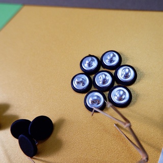 Nút bọc vải 1cm đen - khuy bọc vải v027 - tr.button