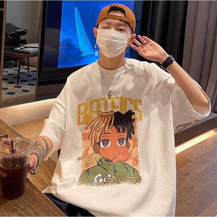 Áo thun tay lỡ nam nữ form rộng unisex siêu đẹp siêu rẻ BATFICS N22