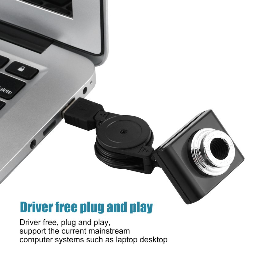 Webcam HD mini phích cắm USB dùng cho laptop máy tính để bàn 1209
