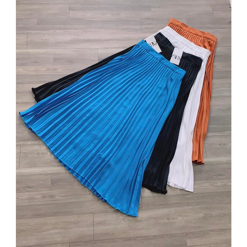 Chân váy xếp ly dư xịn bản to - hàng sẵn 04 màu