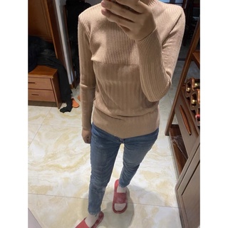 Áo len lông cừu cổ 3 phân basic