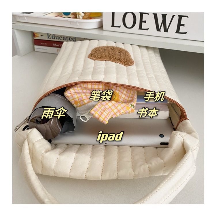 Túi xách tay thích hợp cho máy tính bảng ipad in hoạt hình thời trang Hàn Quốc