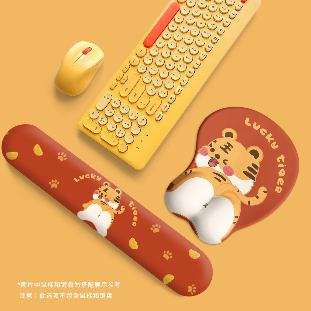 Đệm Lót Chuột Và Bàn Phím Bằng Cao Su Non 3d Mềm Mại Tiện Dụng