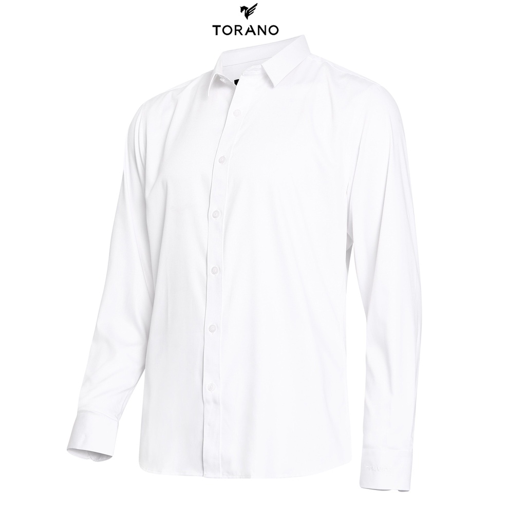 Áo Sơ Mi TORANO Nam trơn dài tay chất liệu sợi tre bamboo TB216