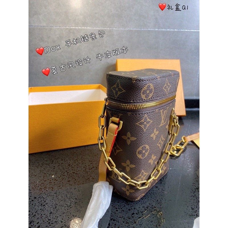 Túi dáng hộp Phone Box da thật cao cấp LV Louis Vuitton