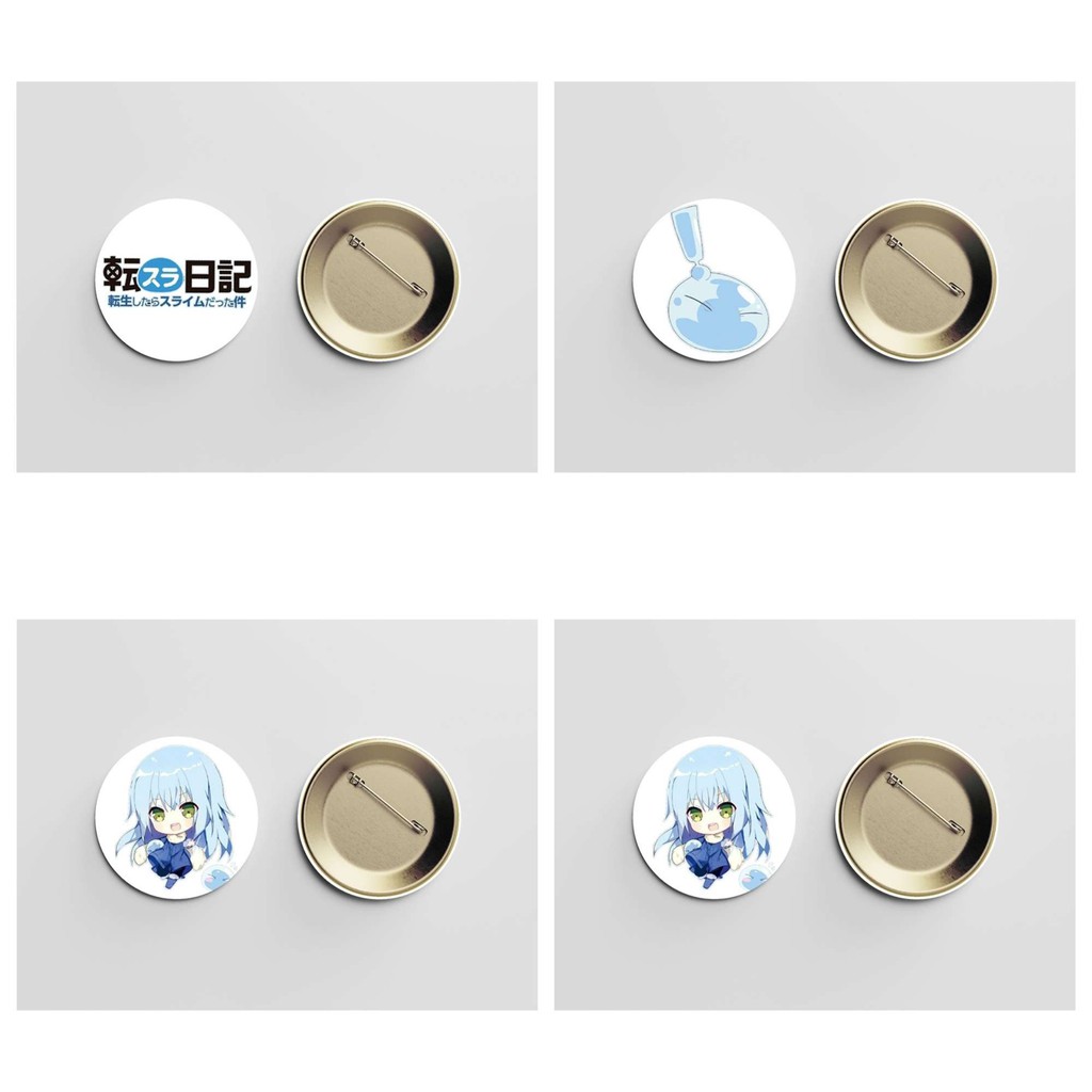 (nhiều mẫu) Huy hiệu cài áo IN HÌNH Tensei-shitara Slime datta Ken Lúc đó, tôi đã chuyển sinh thành Slime