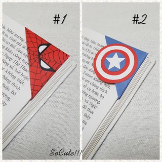 Bộ sưu tập bookmark giấy handmade - Siêu anh hùng Marvel