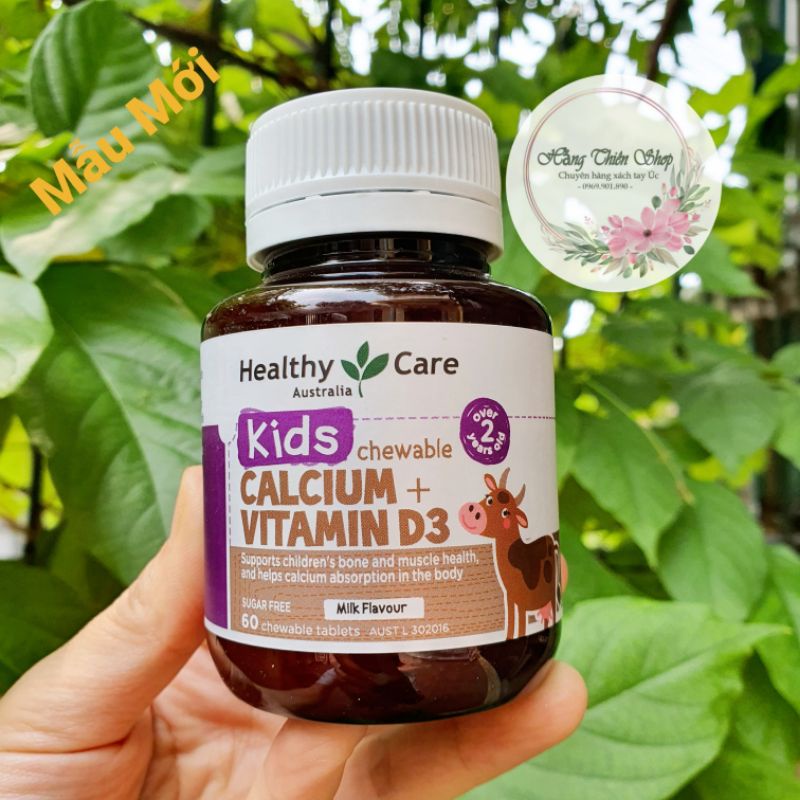 Kẹo nhai Bs Canxi: Healthy Care Kids Calcium + D3