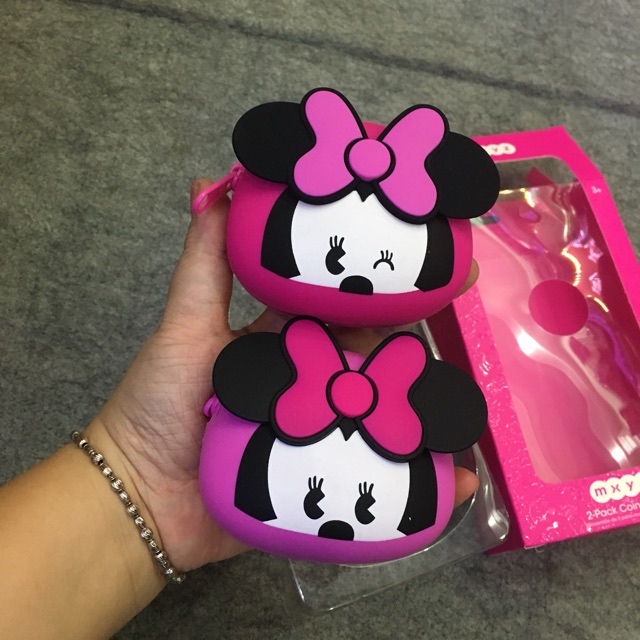 Set 2 túi Mini Minnie Mouse silicon hàng Mỹ