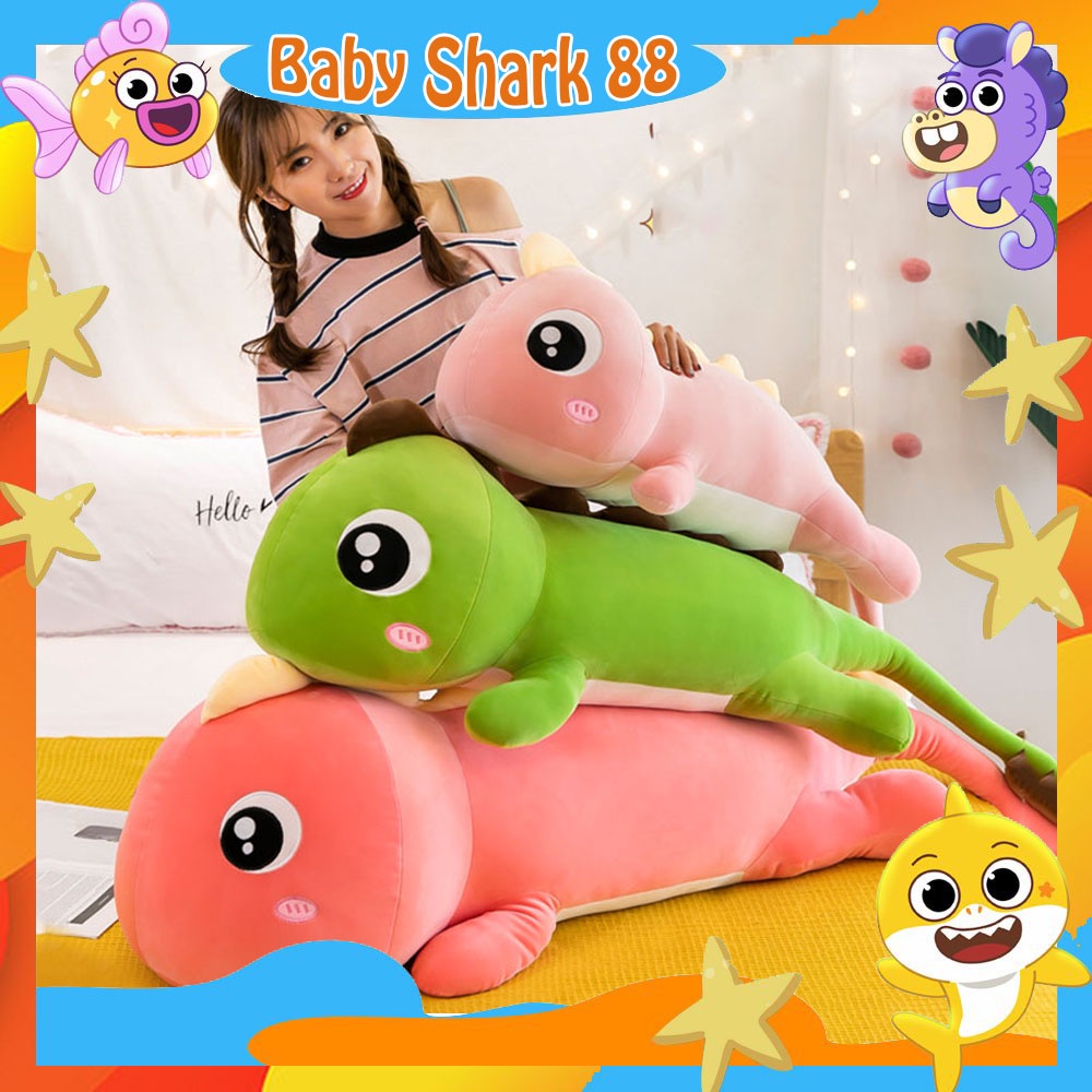 Gấu Bông Khủng Long, Khủng Long Đuôi Tim Siêu Cute, Ngộ Nghĩnh Ôm Mềm Mịn