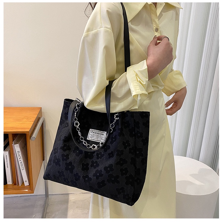 Túi Tote  Kích Thước 30.5x28x7 cm Hàng Có Sẵn Giao Ngay Vừa A4 Dây Đeo 2022 Da Dày Dặn Hoa Văn Chìm Sang Trọng Jess76