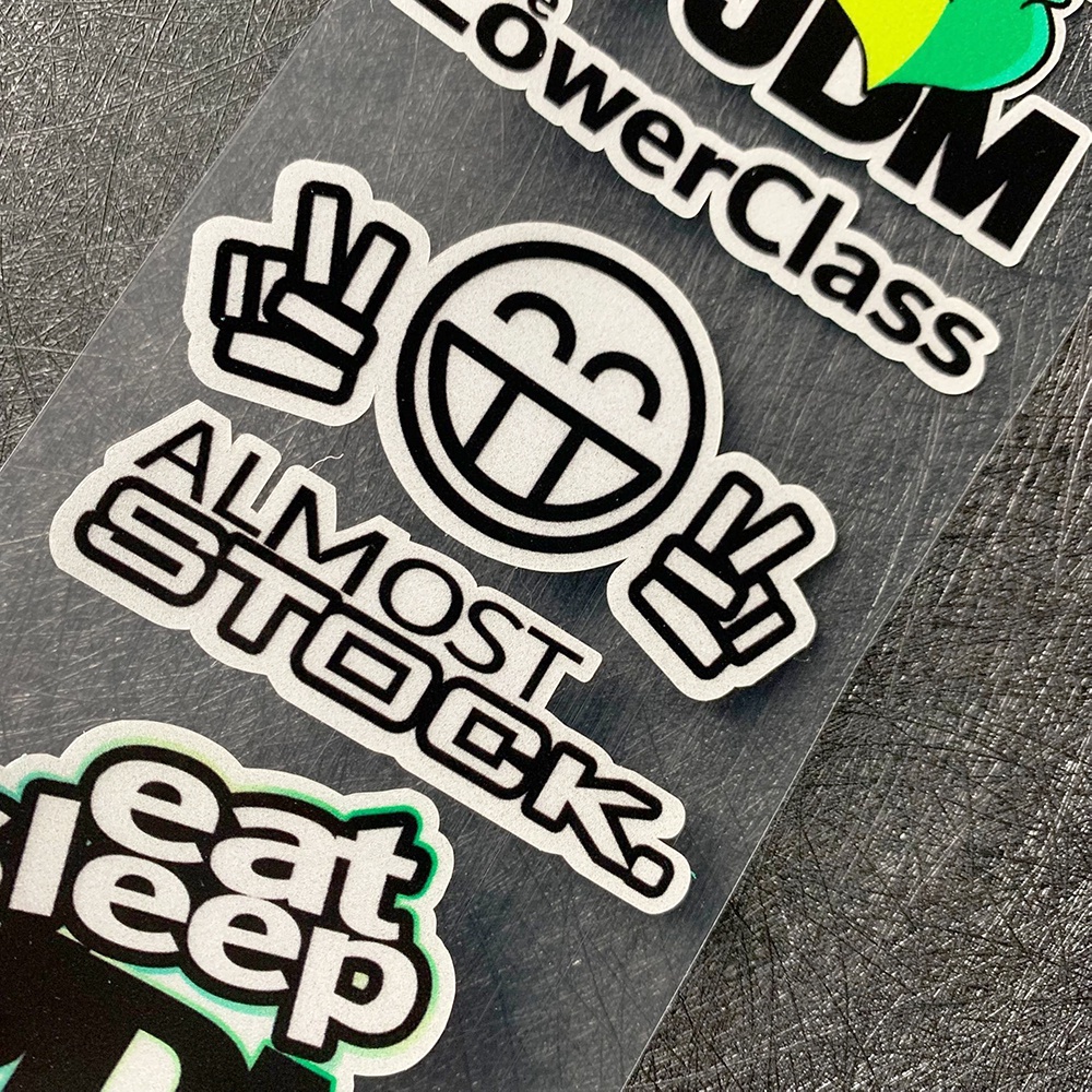 Sticker Logo Phản Quang Chống Thấm Nước Trang Trí Xe Máy