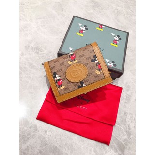 ví mini nữ da thật cao cấp Gucci mickey