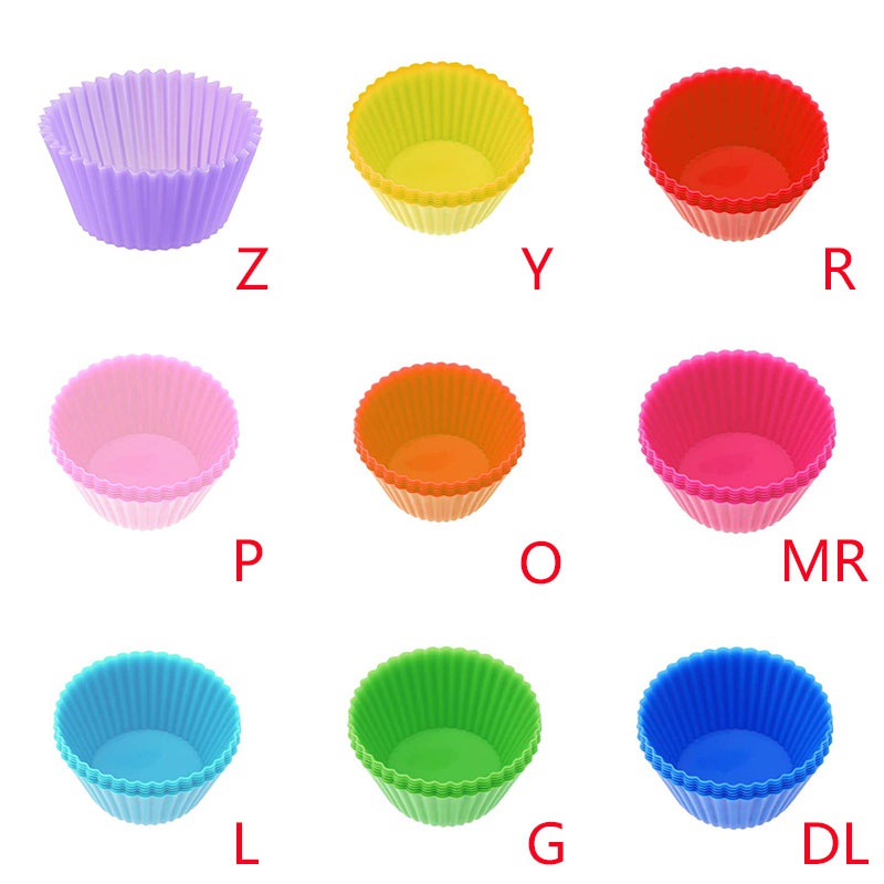1 Khuôn Silicone Tròn 7cm Làm Bánh Muffin