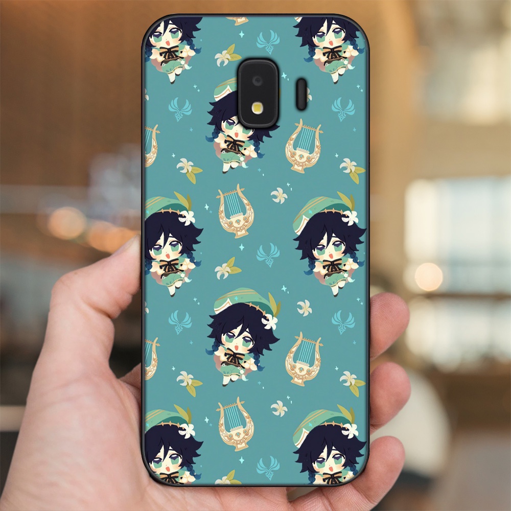 Ốp lưng Samsung J2 Core, J2 Pro 2018 viền đen in hình Venti Genshin Impact