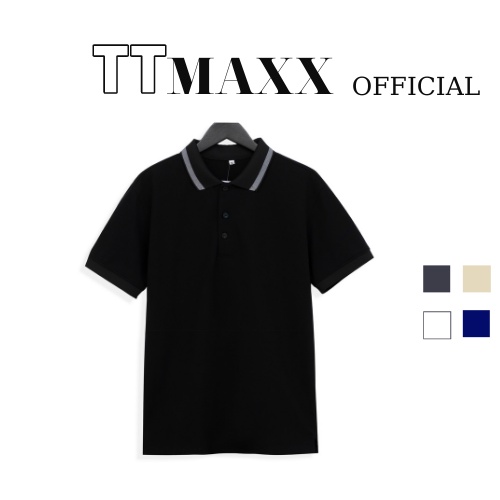 Áo Thun Nam POLO trơn Vải Cá Sấu Cotton A666 Ngắn tay Bo Dệt Viền Cực Sang Trọng