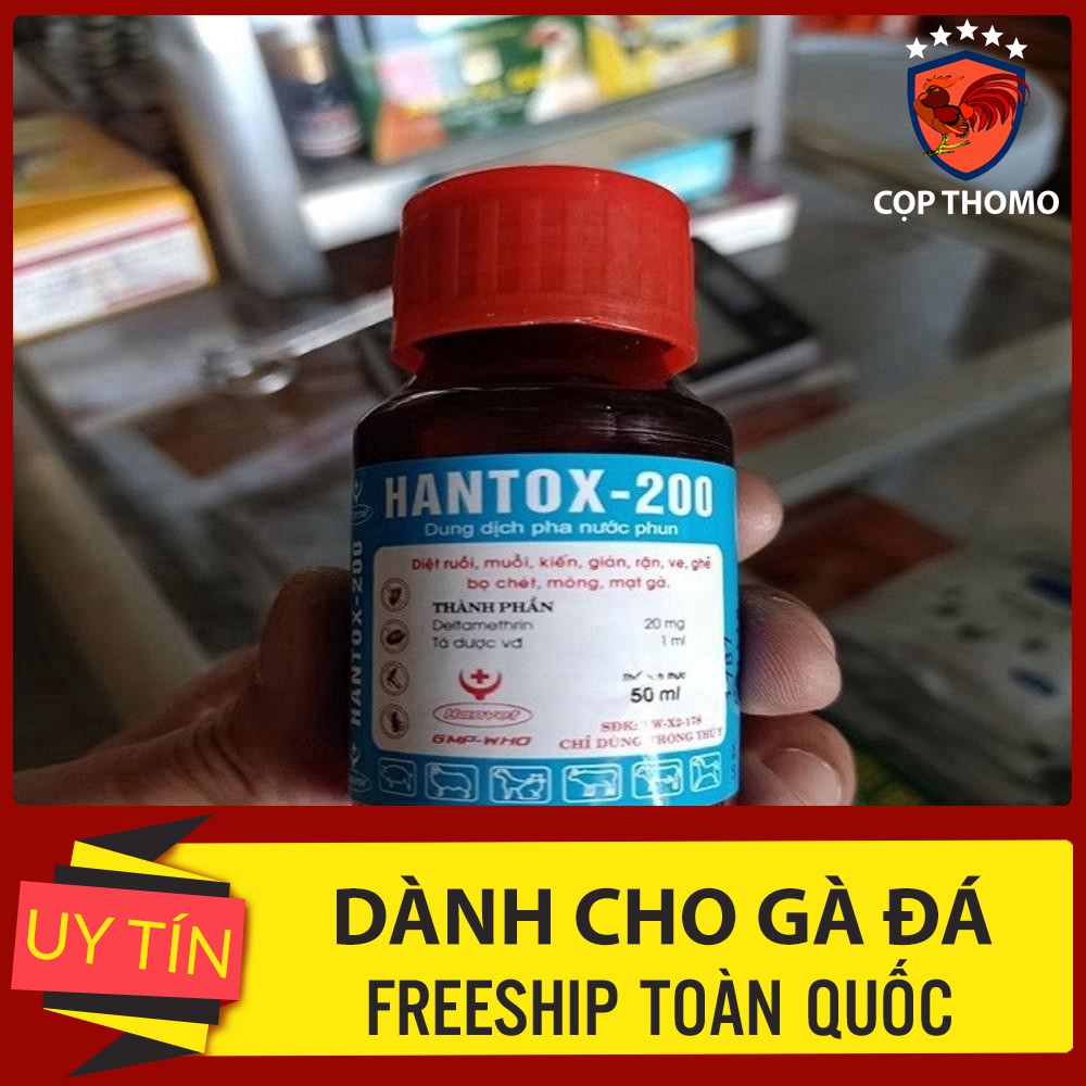 Thu.ố.c diệt ruồi - muỗi - kiến - gián - ve - rận - bọ chét - mòng - mạt gà - 1 lọ 50 ml [thuốc gà đá bộ lớn]