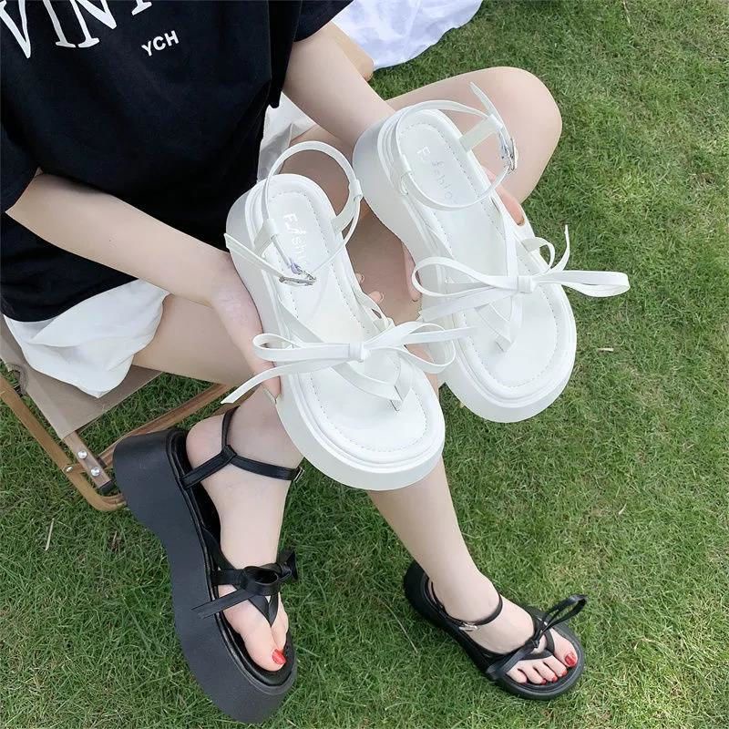 Giày Sandal Đế Bằng Phong Cách Nhật Bản Thời Trang Mùa Hè Cho Nữ