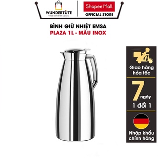 Bình giữ nhiệt emsa plaza 1l - màu inox