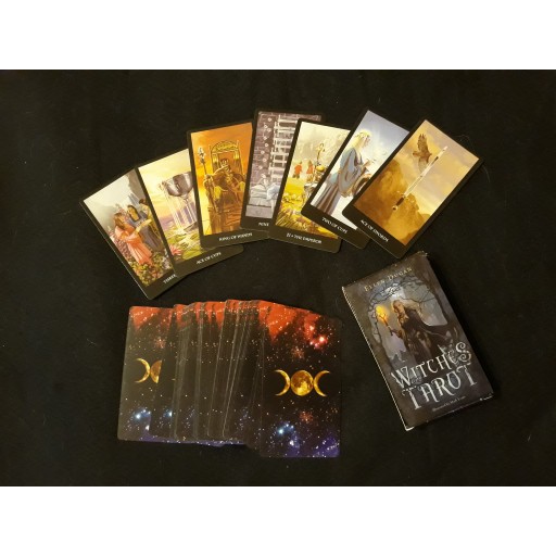 Combo Bài Tarot Witches O3 và Túi Nhung Đựng Tarot và Khăn Trải Bàn Tarot