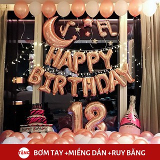 Bộ bóng bay trang tri sinh nhật bóng số tuổi