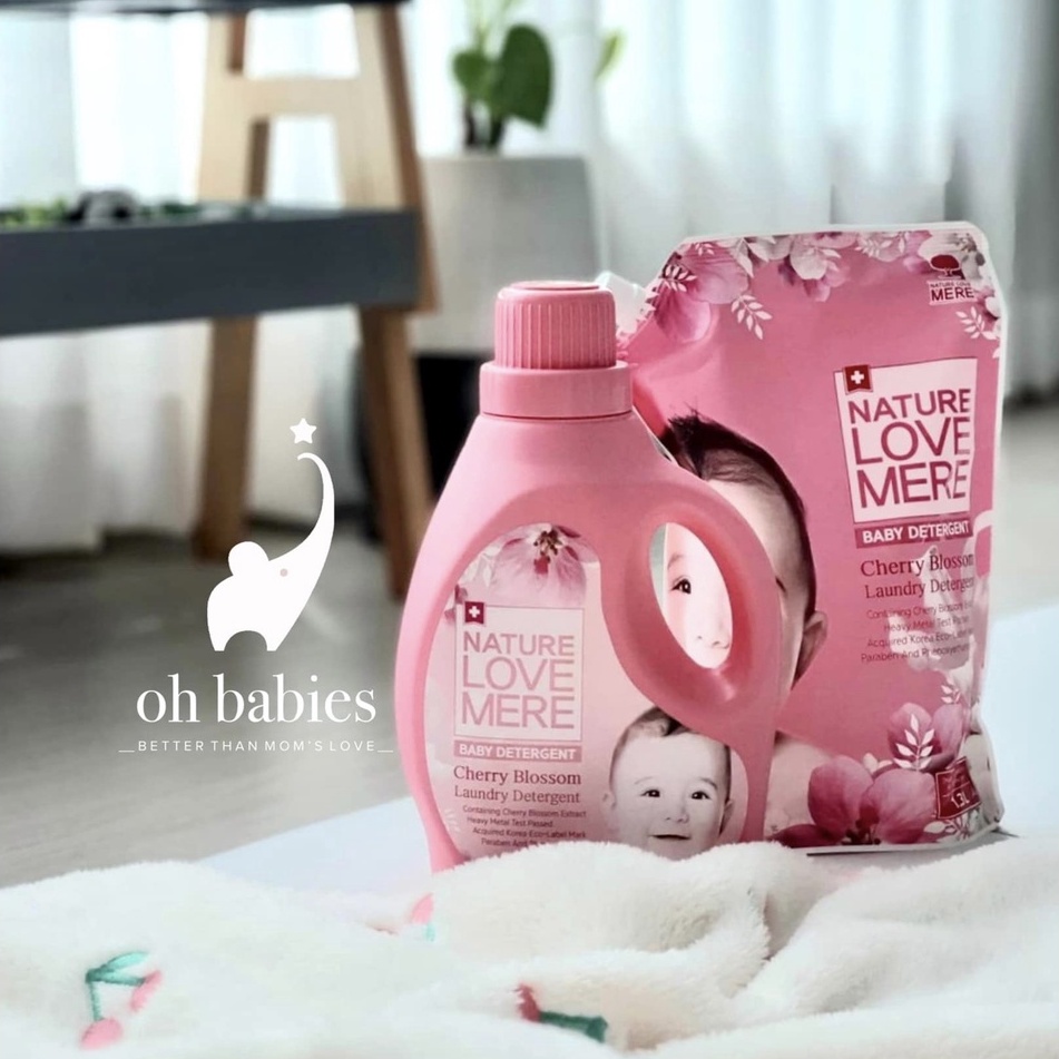 Nước giặt xả hương thảo mộc cho bé Nature Love Mere [OH BABIES]