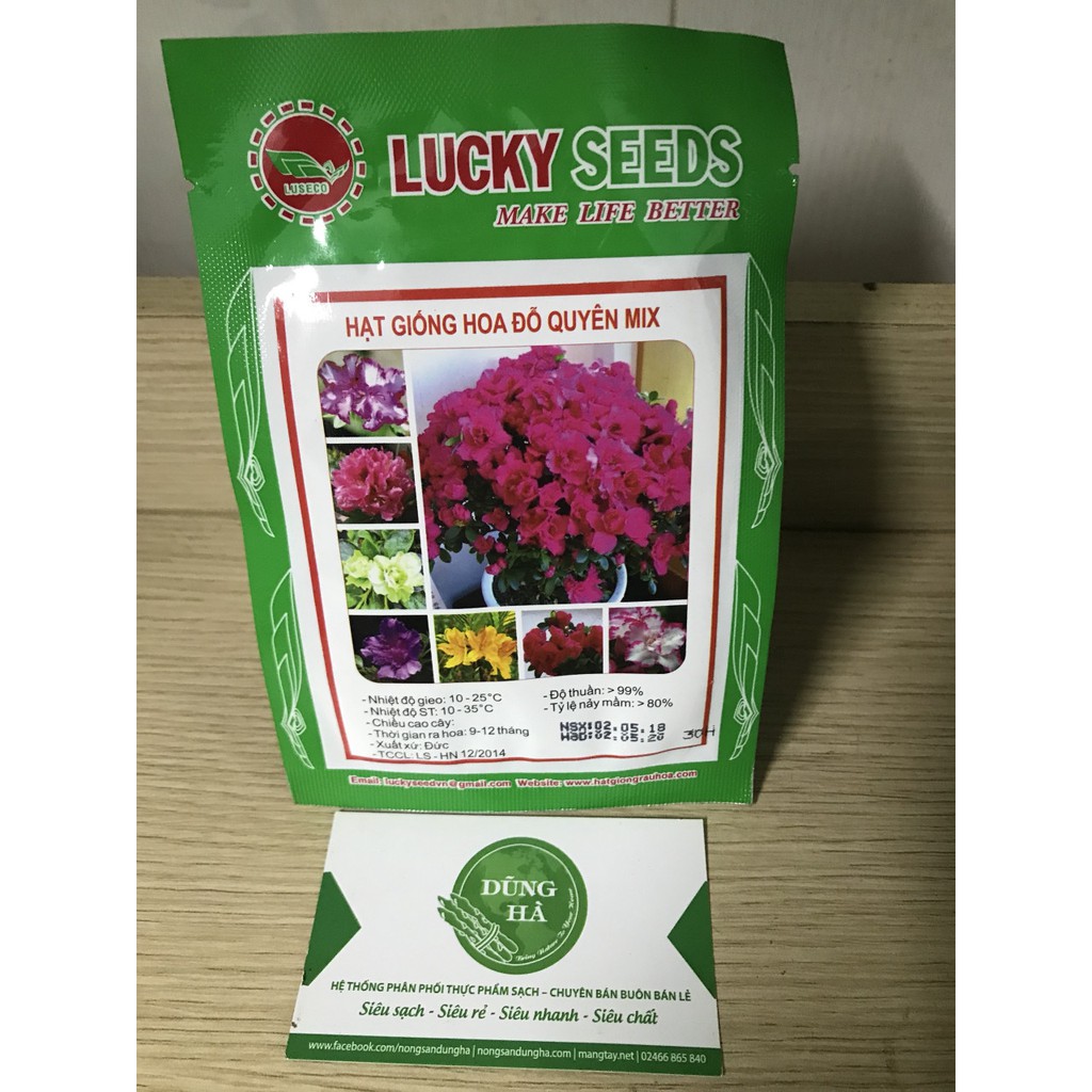 Hạt giống hoa Đỗ Quyên mix gói 30 hạt
