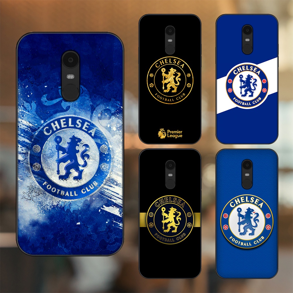 Ốp lưng Xiaomi Redmi 5 Plus viền đen in hình Chelsea FC