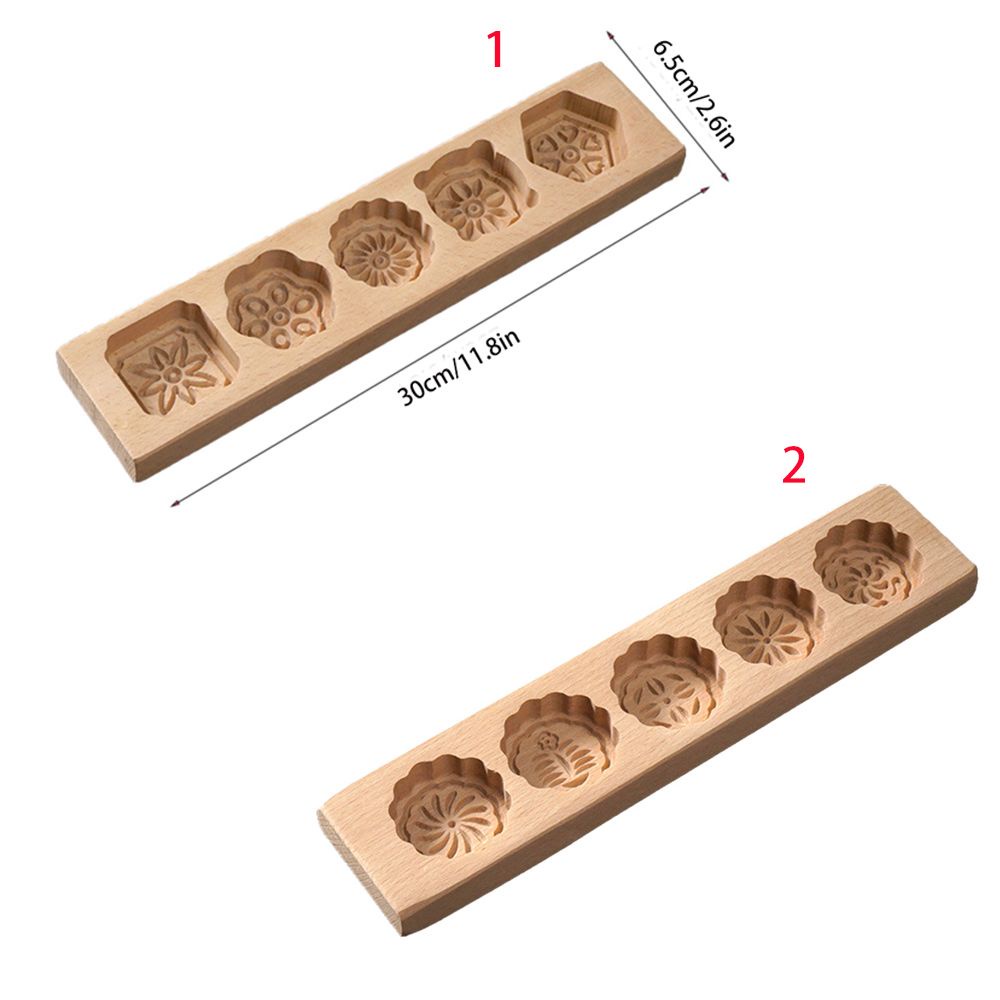 Khuôn gỗ hình hoa 3D bảo vệ môi trường làm bánh trung thu thủ công chuyên nghiệp