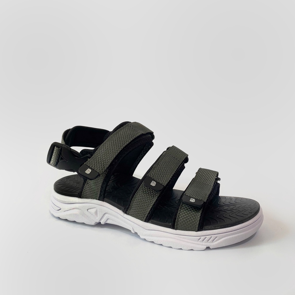 Giày Sandal Nam Nữ Unisex The BiLy Quai Ngang Dây Dù Đế Phylon Siêu Êm Nhẹ Màu Xám-BLDTMD04-Xám