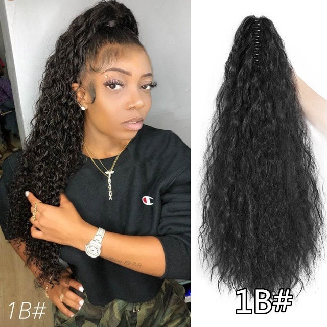 Tóc giả đuôi ngựa WIGSIN chịu nhiệt xoăn dài 55.88cm thời trang