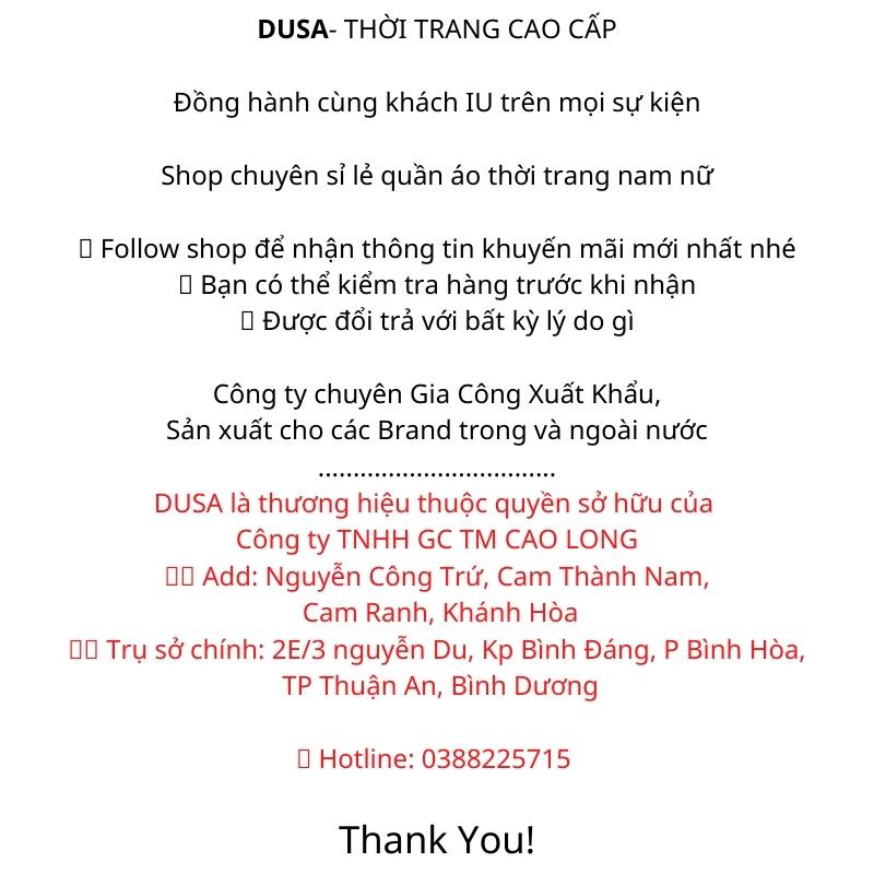 Áo thun nam polo tay ngắn DUSA, phom ôm vừa vặn, chất vải mềm mịn, co giản tốt sang trọng thanh lịch DS02