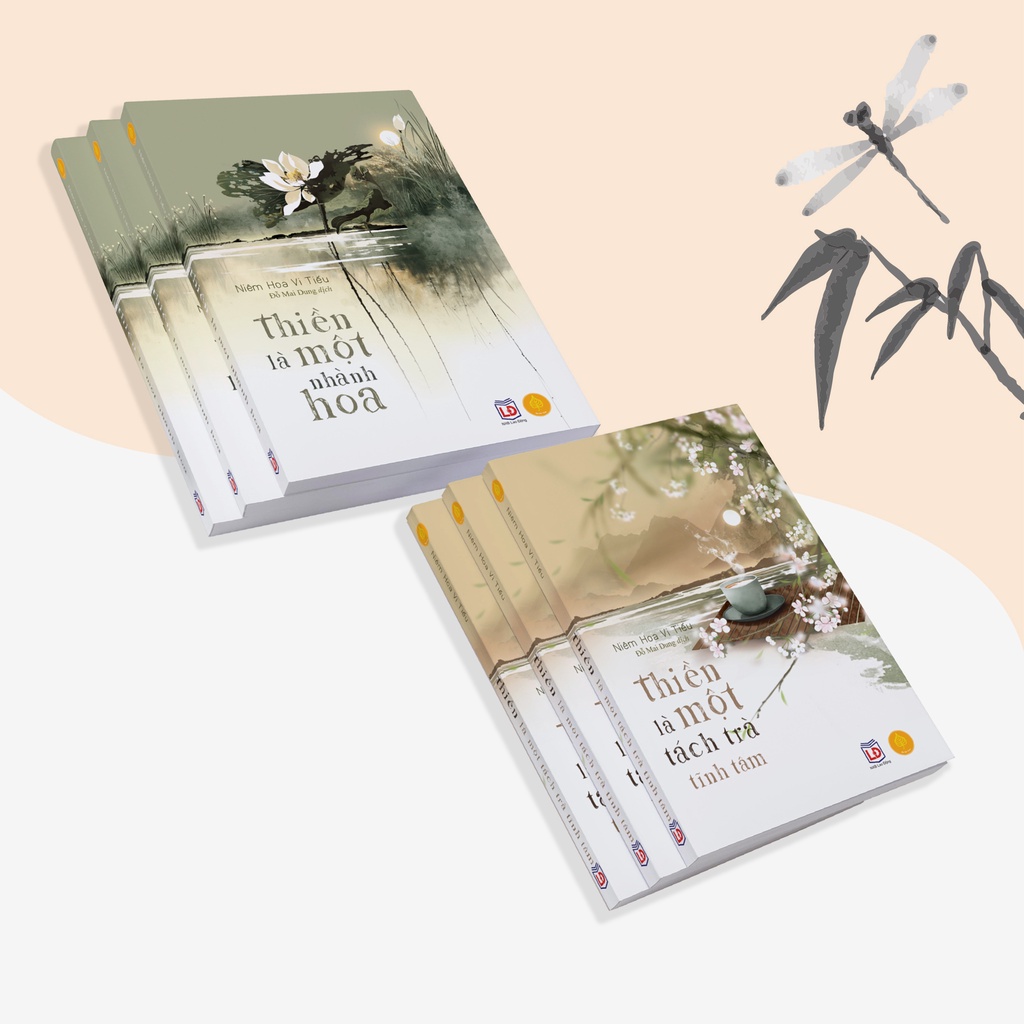 Sách Thiền Là Một Nhành Hoa Và Thiền Là Một Tách Trà Tĩnh Tâm, Tặng Sách Nụ Cười Giác Ngộ  Á Châu Books